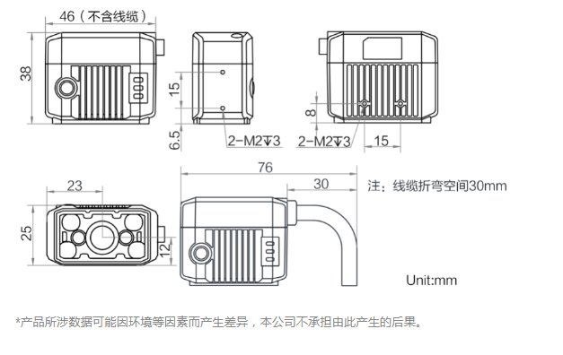 ?？礛V-IDB007X工業(yè)讀碼器160萬像素尺寸圖.png